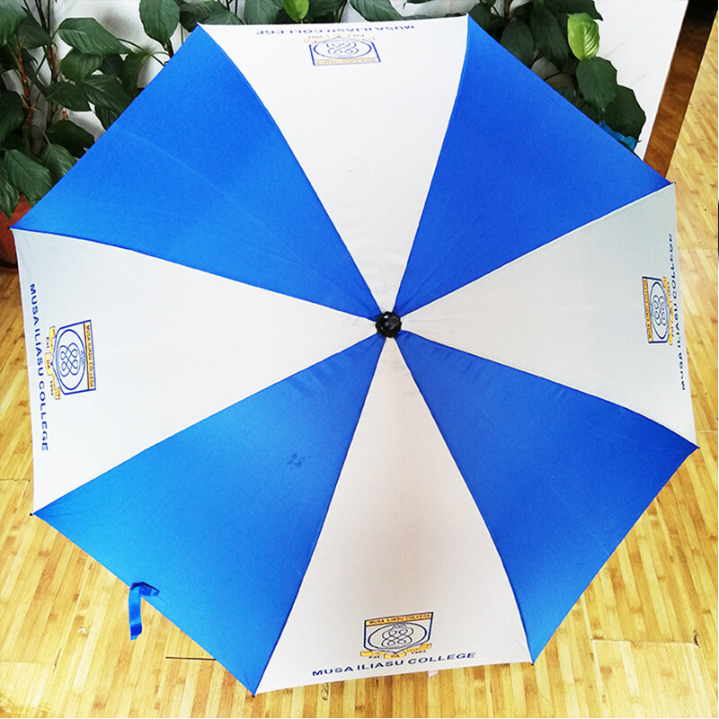 wholesale large windproof logo prints big luxury promotional branded custom golf umbrella