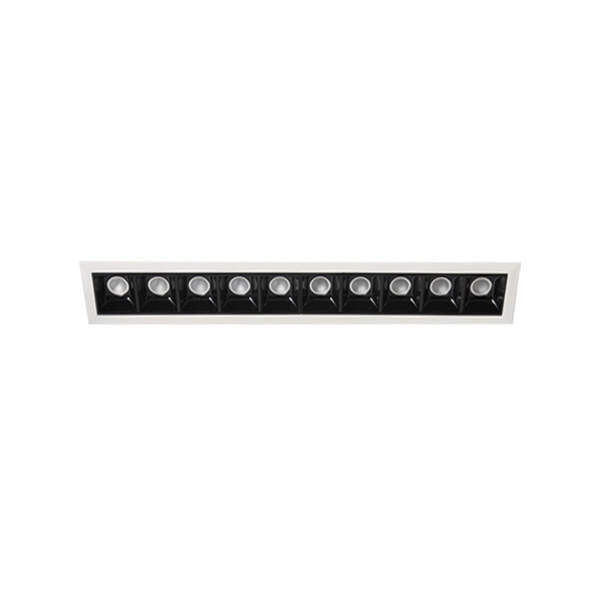 black square recessed downlights