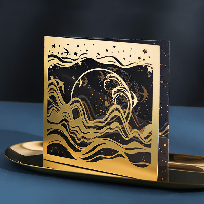3D Laser Carving Greeting Card