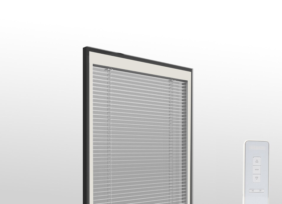 bifold integrated blinds, integral blackout blinds