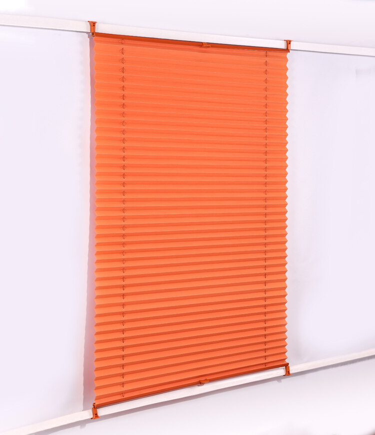cordless pleated fabric blinds