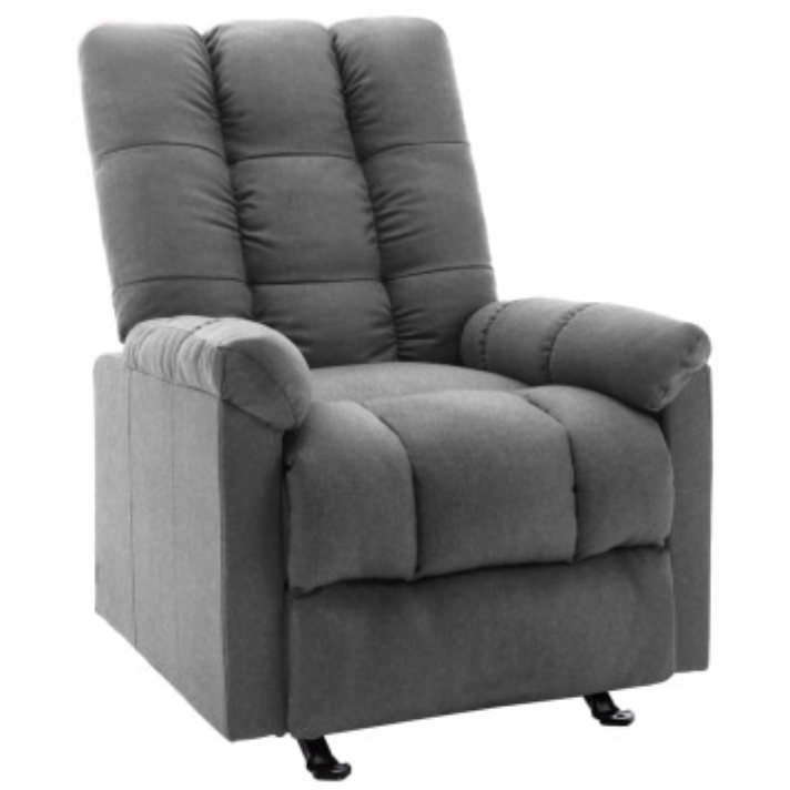 Home Recliner recliner Light gray fabric (IT Stock)