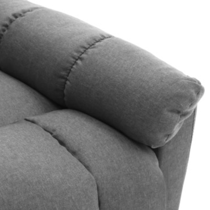 Home Recliner recliner Light gray fabric (IT Stock)
