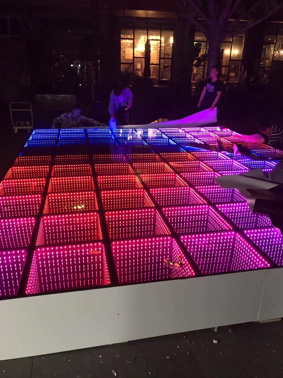 led lights for dance floor, led dance floor lights, infinity led dance floor, led infinity dance floor, led floor dance