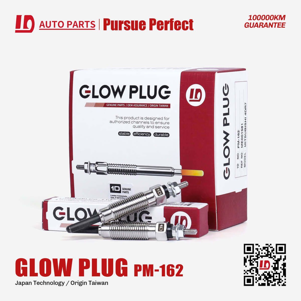 PM-162 ME001581 1D Glow plugs For Japan engine spare parts 4DR7 10 pcs in a box/piece