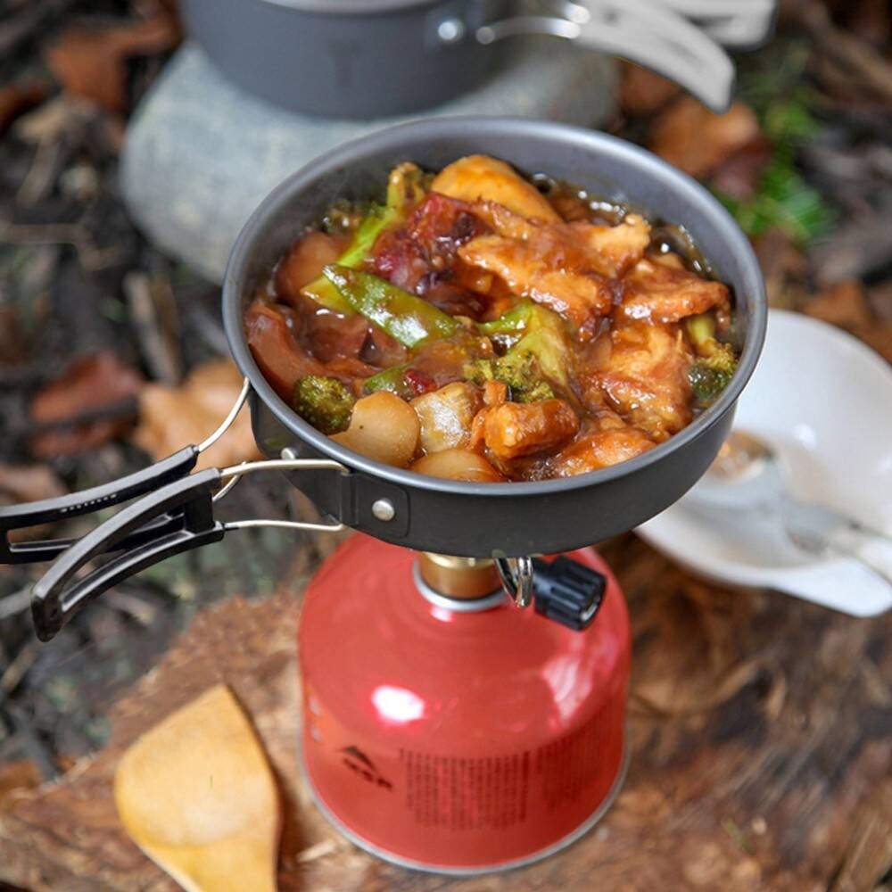 Home Outdoor Cing Pot Set 1-2 People Outdoor Cookware Equipped With Non-stick Pan(CN Stock)