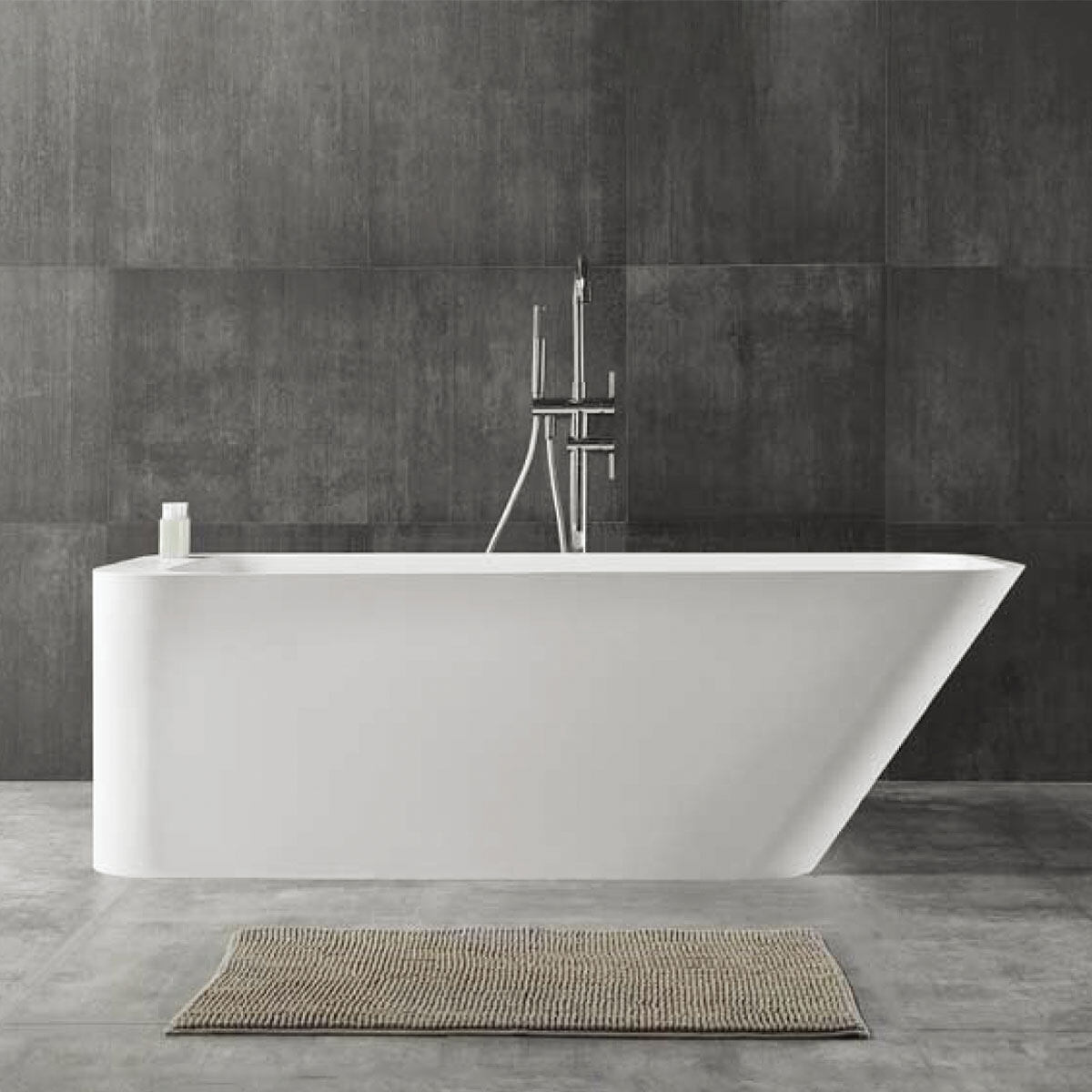 Man-Made Stone Modern Style Bathtub