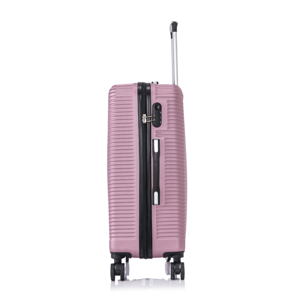 medium lightweight suitcase 4 wheels, medium size suitcase lightweight, custom suitcase set, china abs luggage sets, china abs trolley luggage