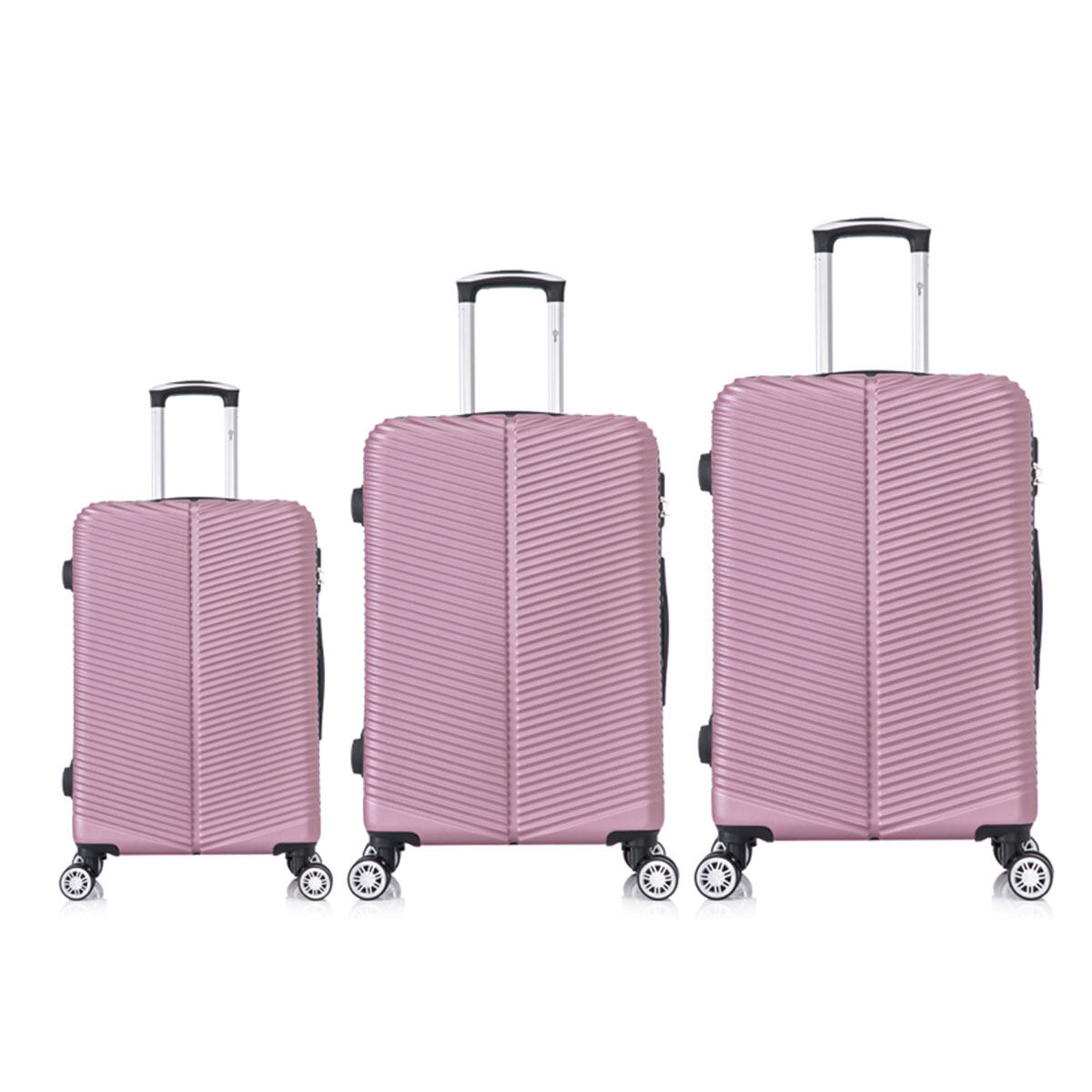 medium lightweight suitcase 4 wheels, medium size suitcase lightweight, custom suitcase set, china abs luggage sets, china abs trolley luggage