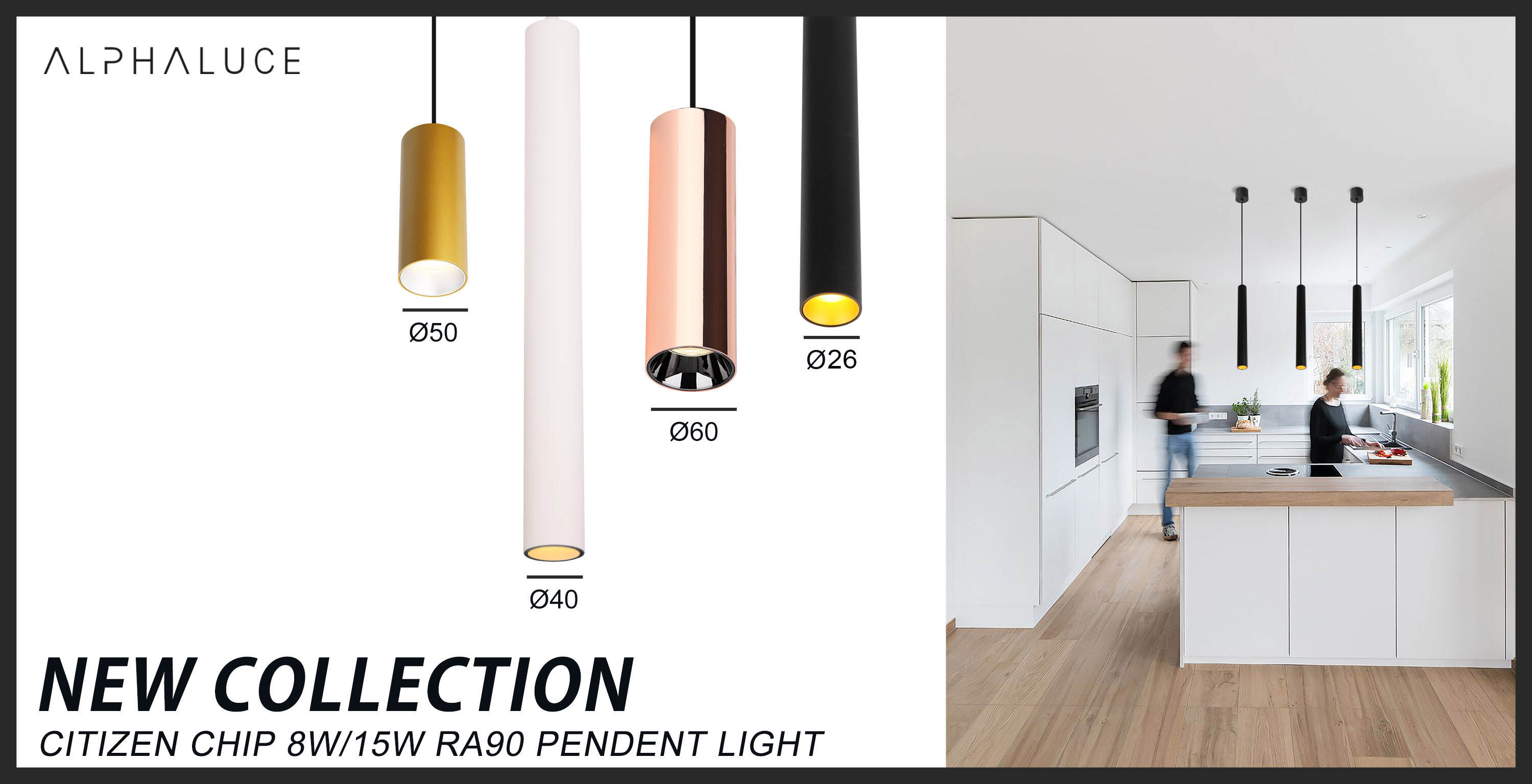 black pendant light