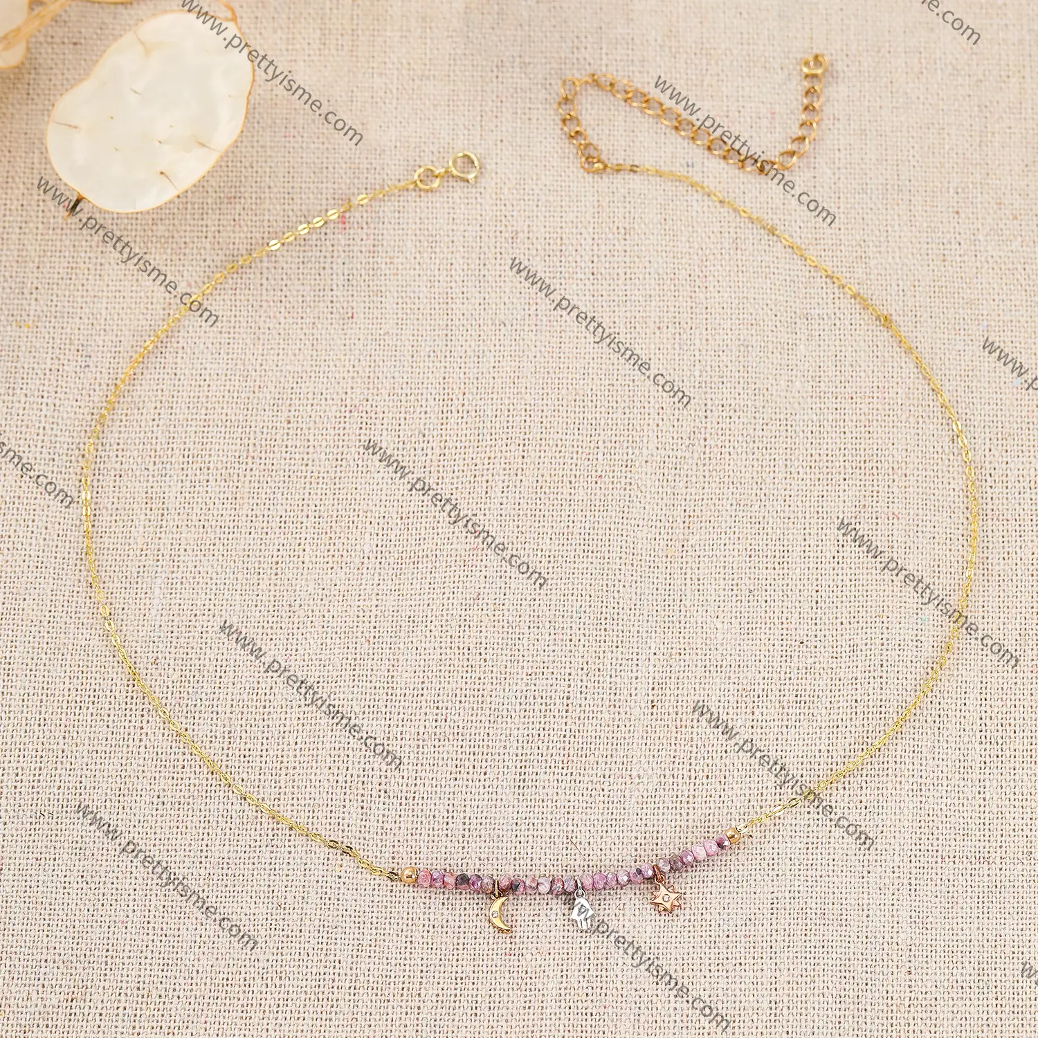 French Necklace Assorted Stones with Cute and Interesting Pendants Delicate Necklace (3)(1).webp