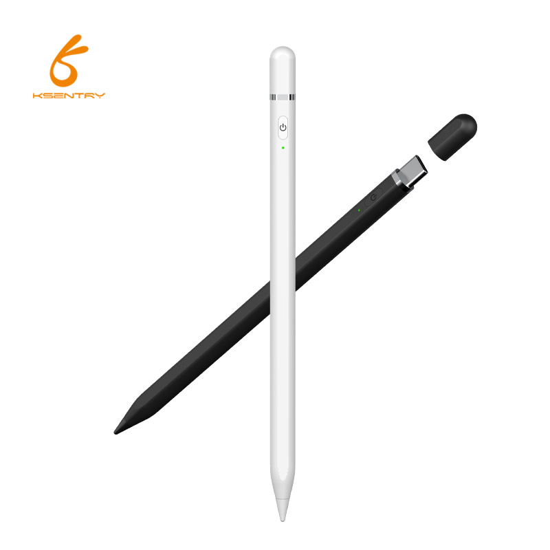 Factory Hot Sale Universal Capacitive Active Stylus Pen P7-C Palm Rejection With Titl Type-c Charging Port For iPad