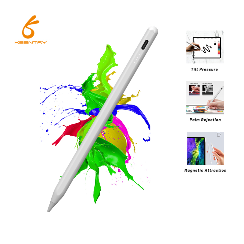 Factory Top Sale Capacitive Active Stylus Pen With Palm Rejection Strong Magnetic Adsorption For The New iPad 2018 And Later
