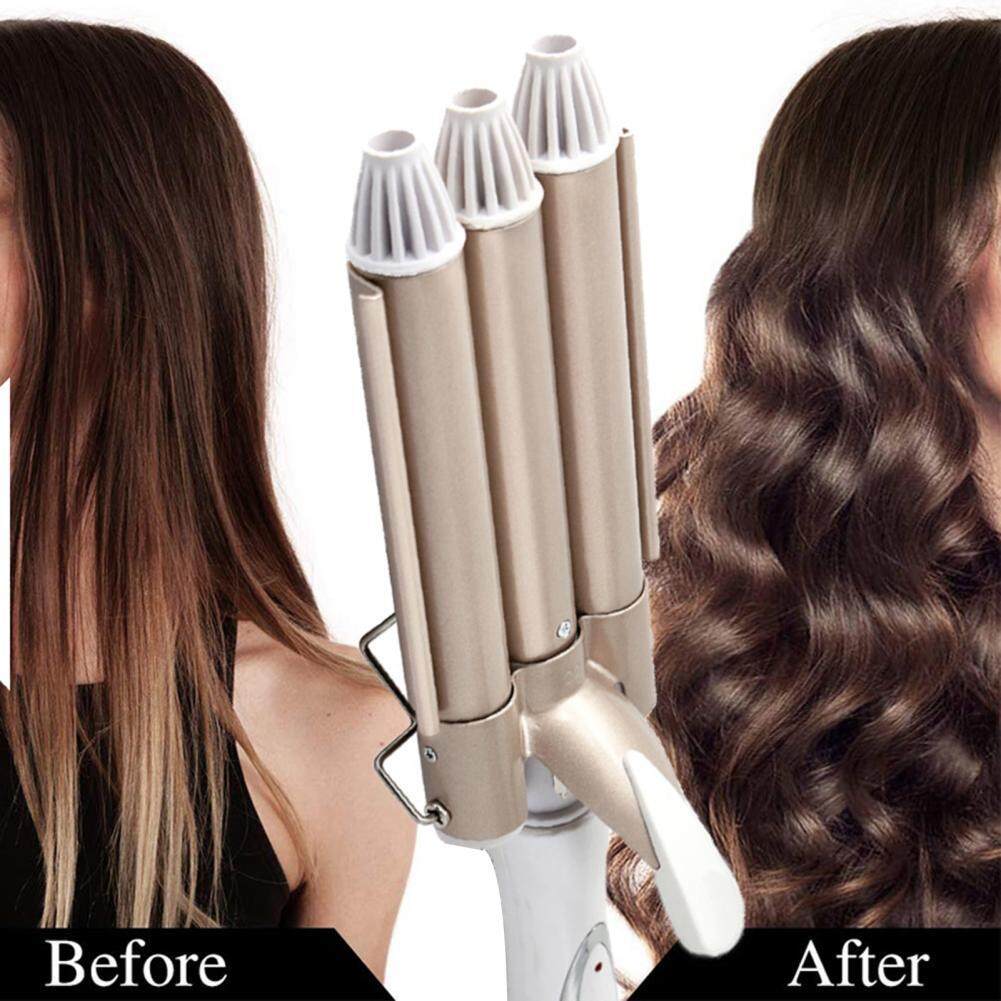 Rotating Ceramic Ionic Big Wave Curler Automatic LED Curling Iron can do dropshipping