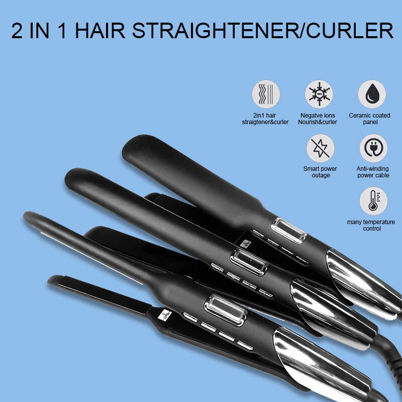 Professional Titanium Hair Iron Straightener With Led Flat Irons Hair Straightener can do dropshipping