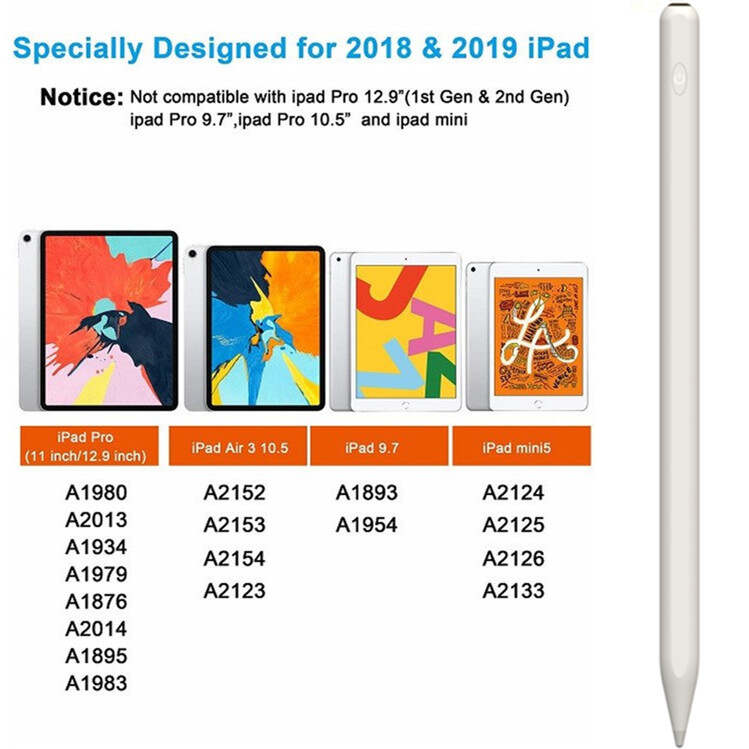 Capacitive active Stylus Pen with Palm Rejection,Touch Stylus Pen For Apple Ipad,for ipad pencil stylus
