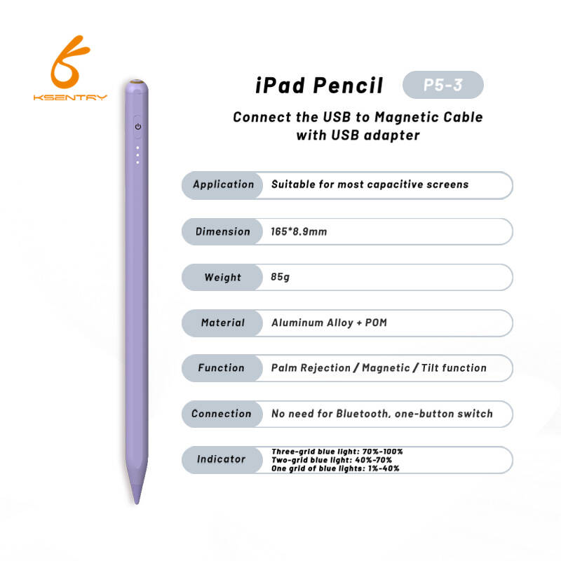 Capacitive Active Stylus Pen With Palm Rejection,Touch Stylus Pen For Apple Ipad,for ipad pencil stylus