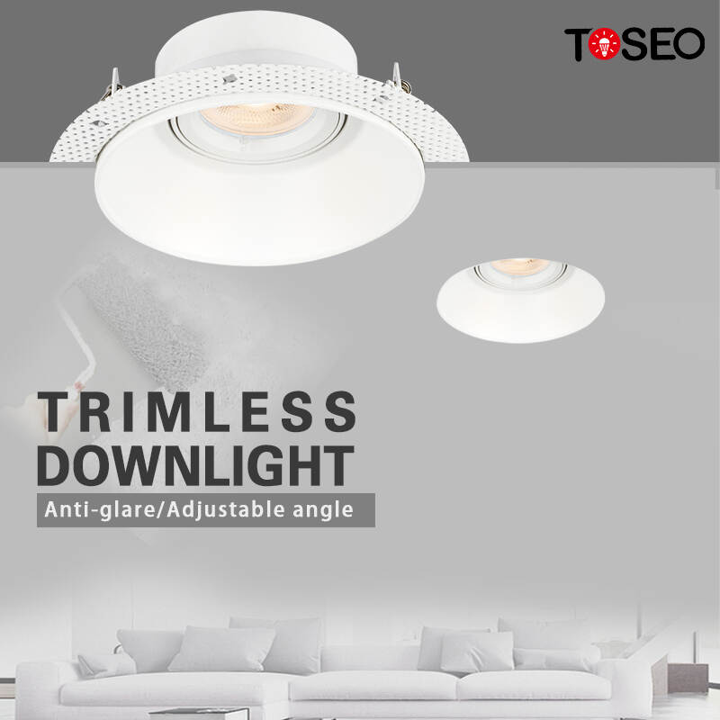 Trimless Recessed Led Downlights Anti Glare Cob Led Downlight 5W 7W