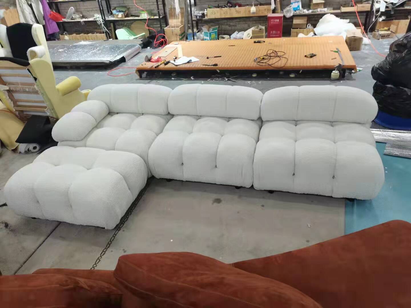 Luxury modern style living room sofa comfortable fabric sofa set for home