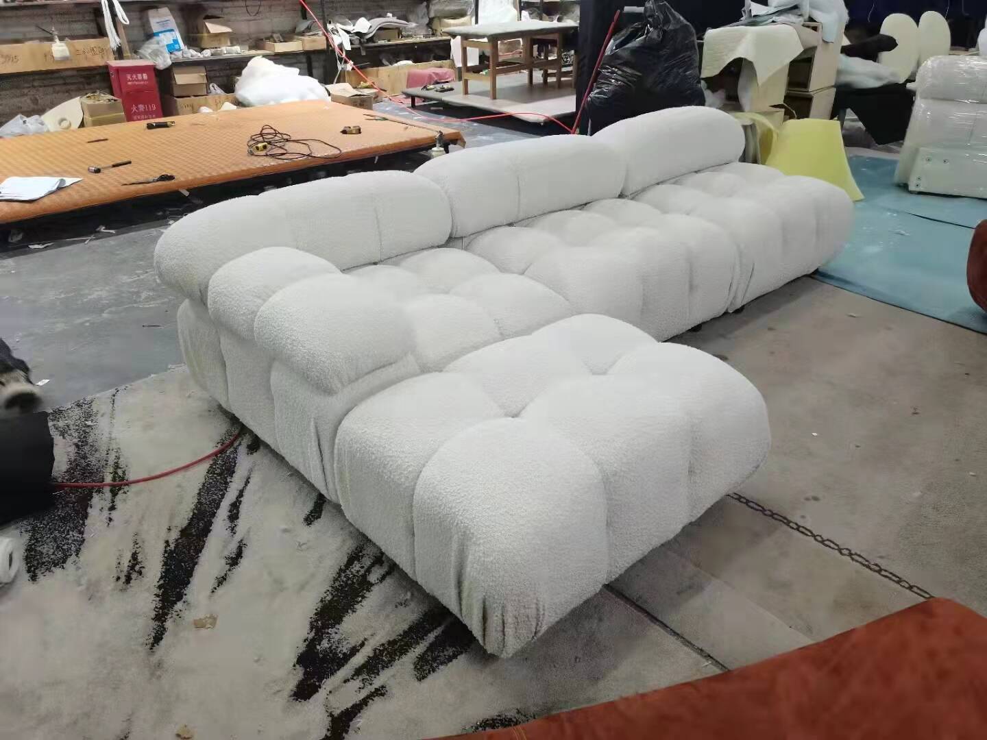 Luxury modern style living room sofa comfortable fabric sofa set for home
