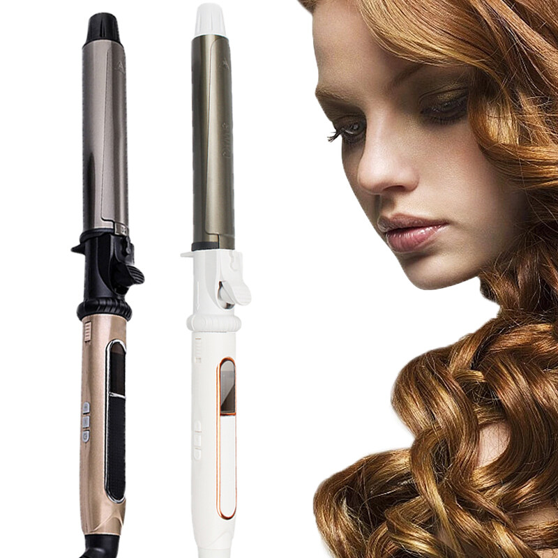 ceramic lcd hair curler magic hair curler automatic curling iron