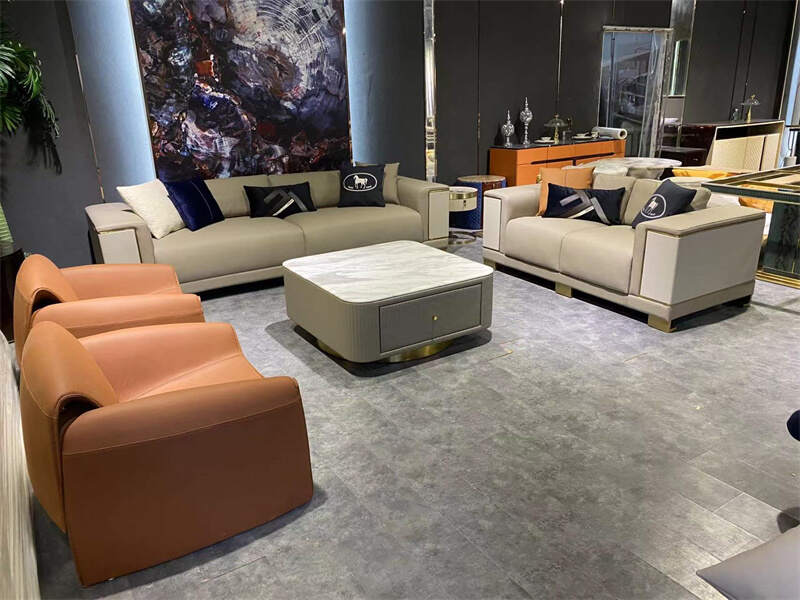 Italian style modern luxury living room furniture comfortable high quality fabric sofa