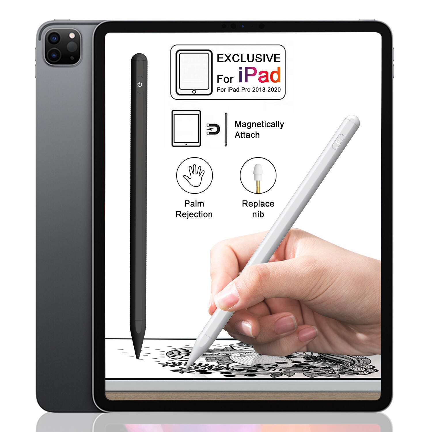 Octagon active Stylus Pen with Palm Rejection,palm rejection stylus pen for apple ipad,pen touch screen