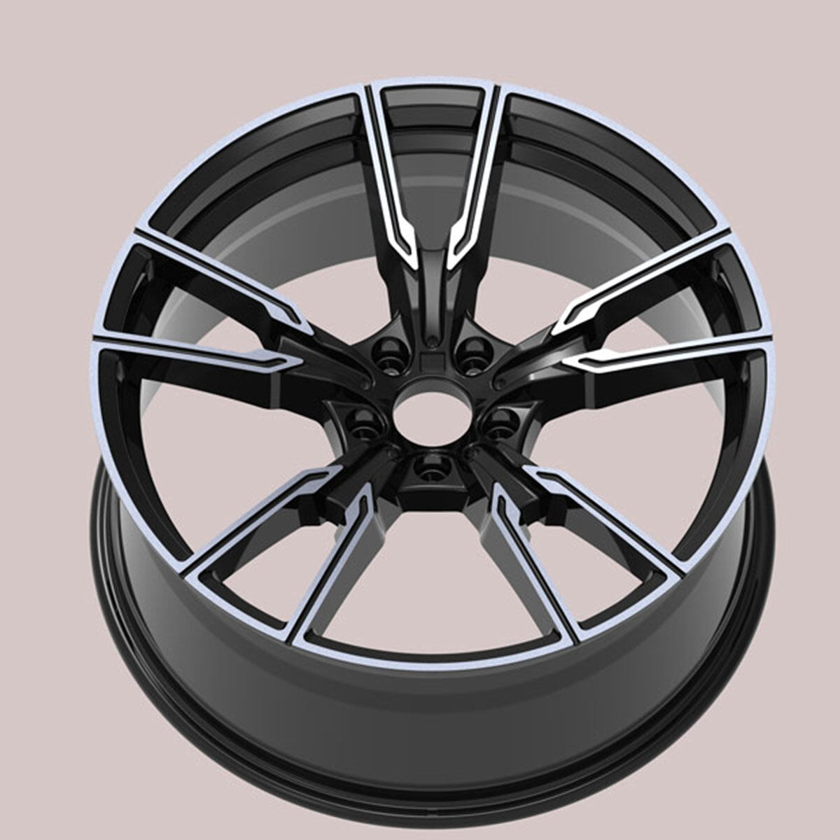 Replica matte black alloy wheels for BMW X5 X6