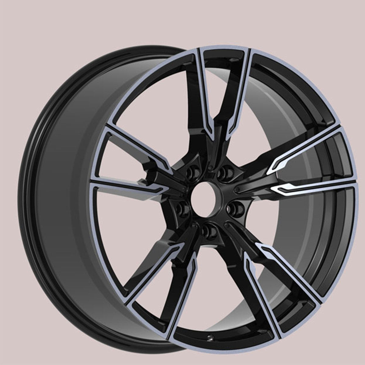 Replica matte black alloy wheels for BMW X5 X6