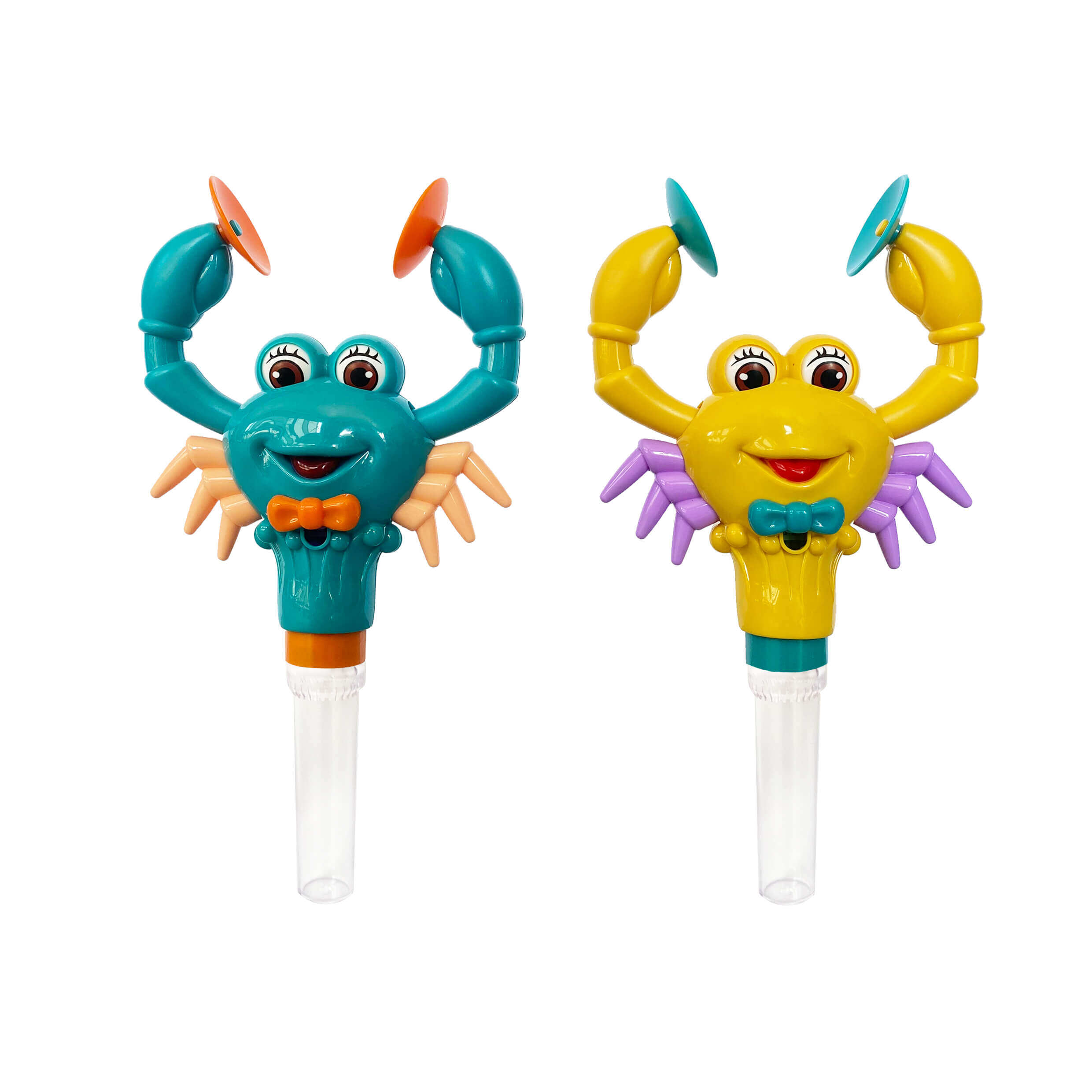 Crab Plastic Cymbal Sugar Sticks Kids Toy With Candy