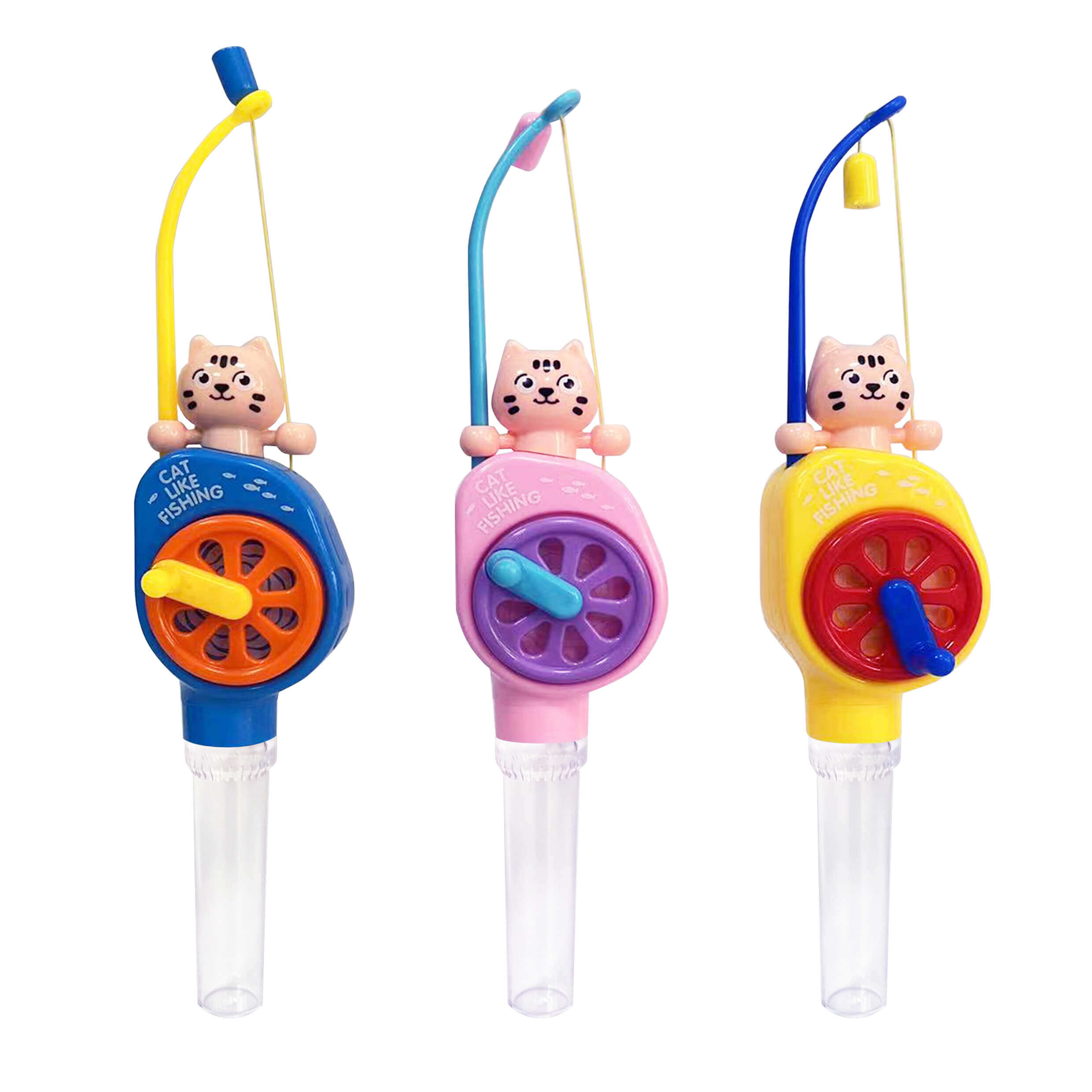 Kitten Fishing Candy Toy With Tube
