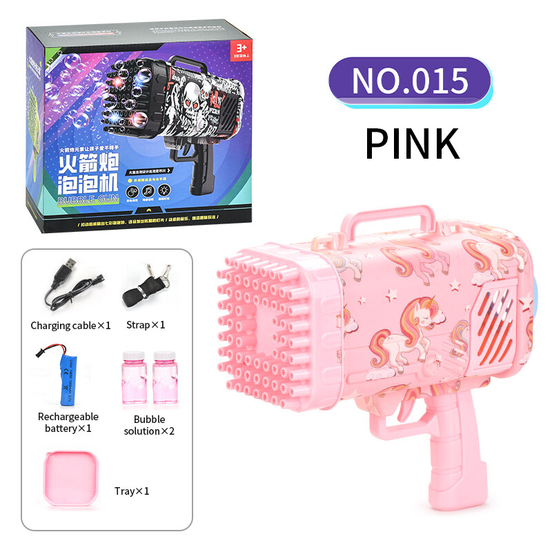 details of pink bubble gun wholesale China