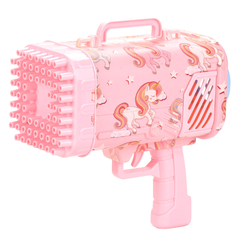 pink rocket launcher bubble gun