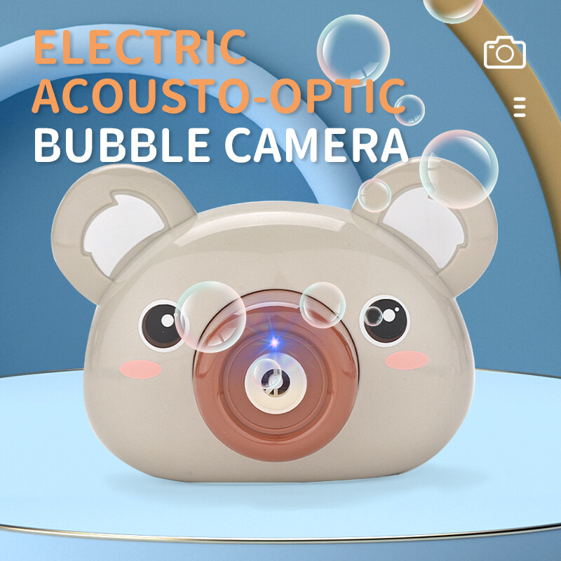 Hot Selling Little Koala Bubble Machine Electric Toy Camera Children'S Gift Automatic Bubble Blowing Camera