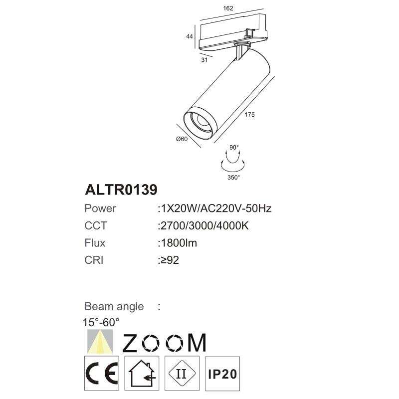led rail spotlights