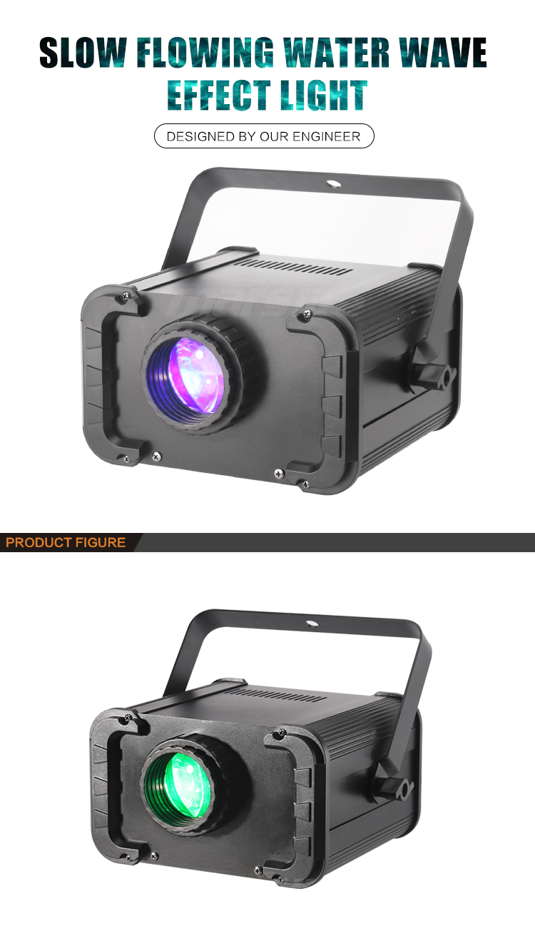 strobe light water effect