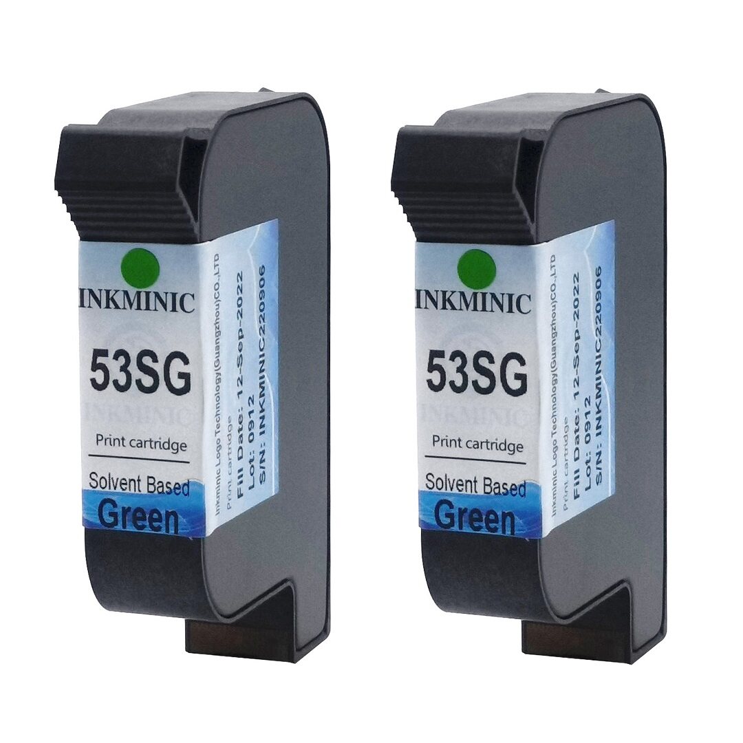 SJ 53SG Ink Cartridge Solvent Based Green
