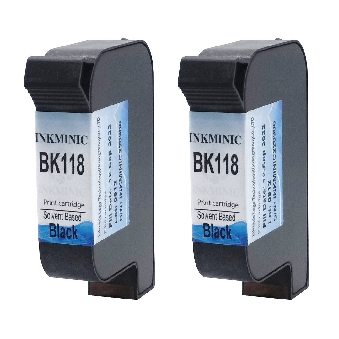 DN BK118 Ink Cartridge Solvent Based Black