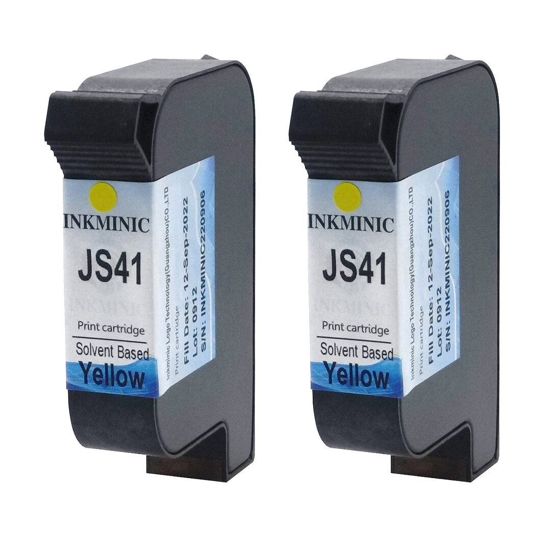 JS JS41 Ink Cartridge Solvent Based Yellow