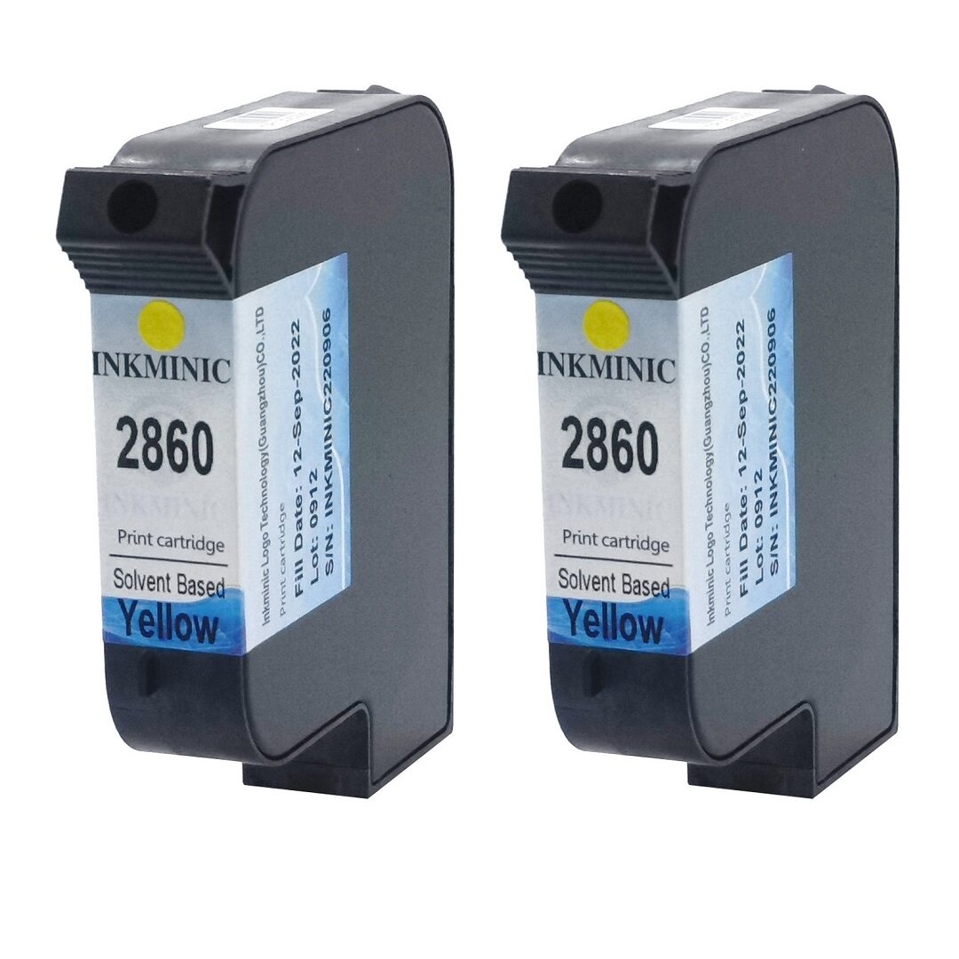Chinese 2860 Solvent Basesd Ink Cartridge Yellow