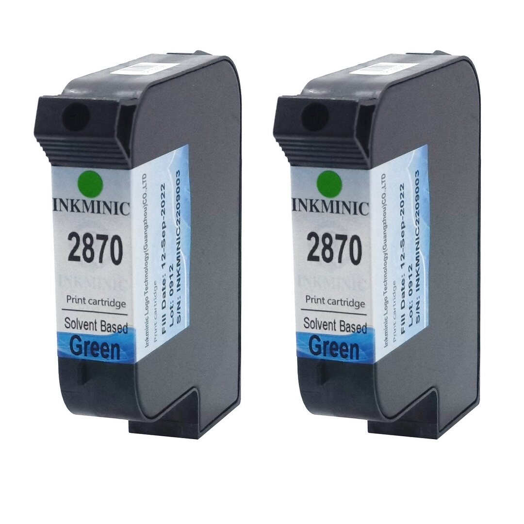 Chinese 2870 Solvent Basesd Ink Cartridge Green