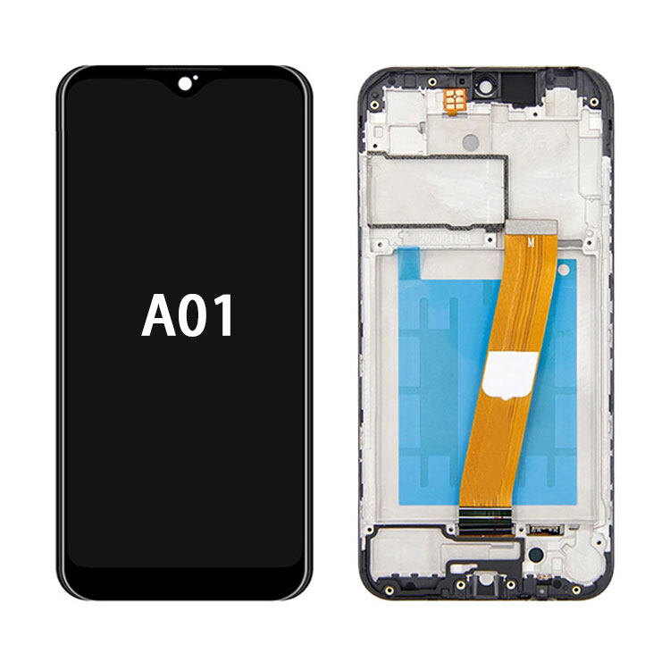 Para substituição do conjunto de tela LCD do celular Samsung Galaxy A01