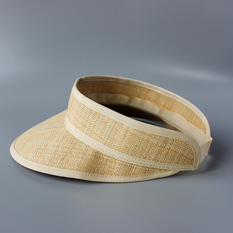 Straw sun hat with elastic band