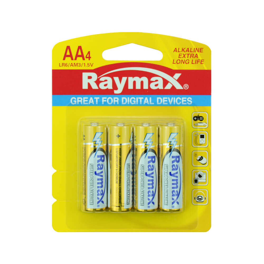 Raymax ISO certificated OEM wholesale LR6 AA AM2 1.5v dry alkaline battery