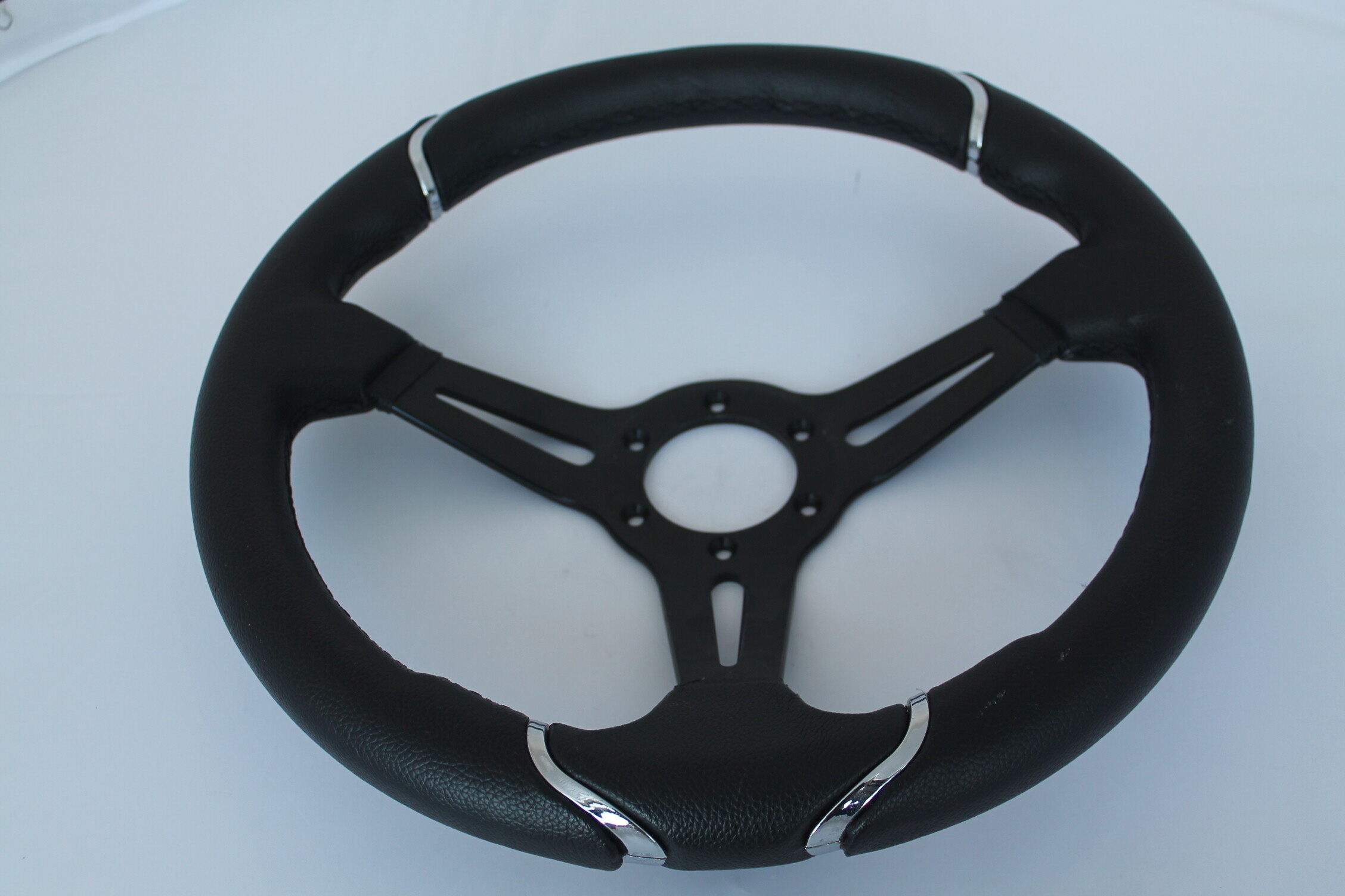 Leather 14 inche racing steering wheel, diy carbon fiber steering wheel