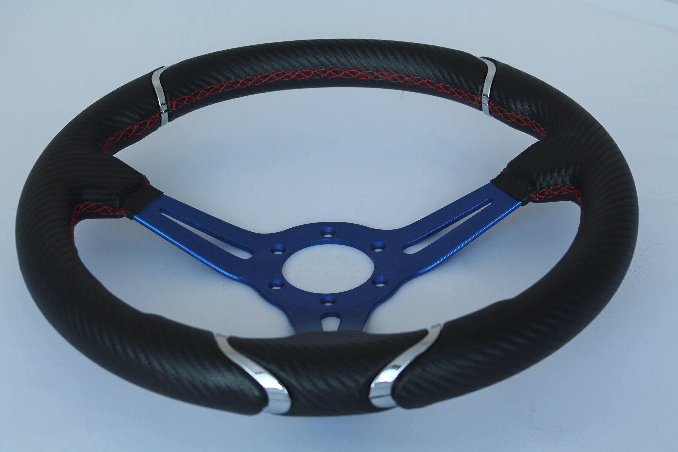 Leather 14 inche racing steering wheel, diy carbon fiber steering wheel