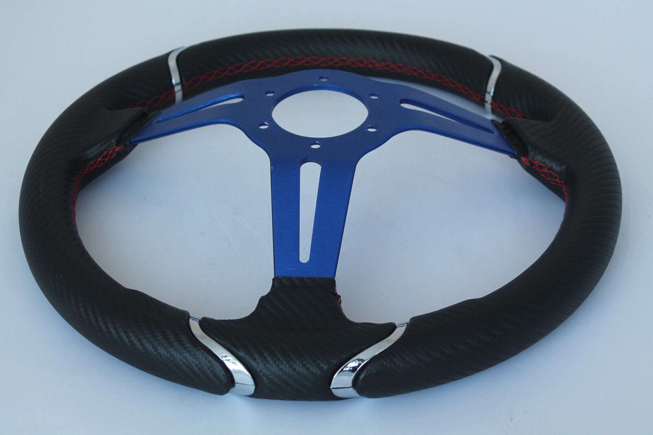 Leather 14 inche racing steering wheel, diy carbon fiber steering wheel