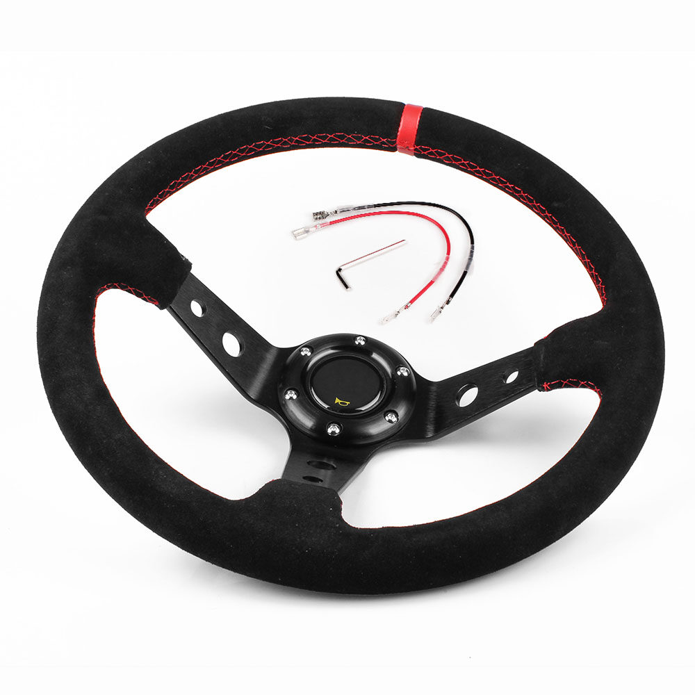 2019 classical 75mm,90mm deep dish 320mm,350mm genuine leather carbon fiber hot sale steering wheel