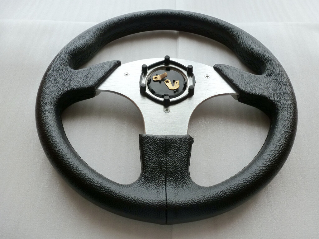 300mm suede steering wheel