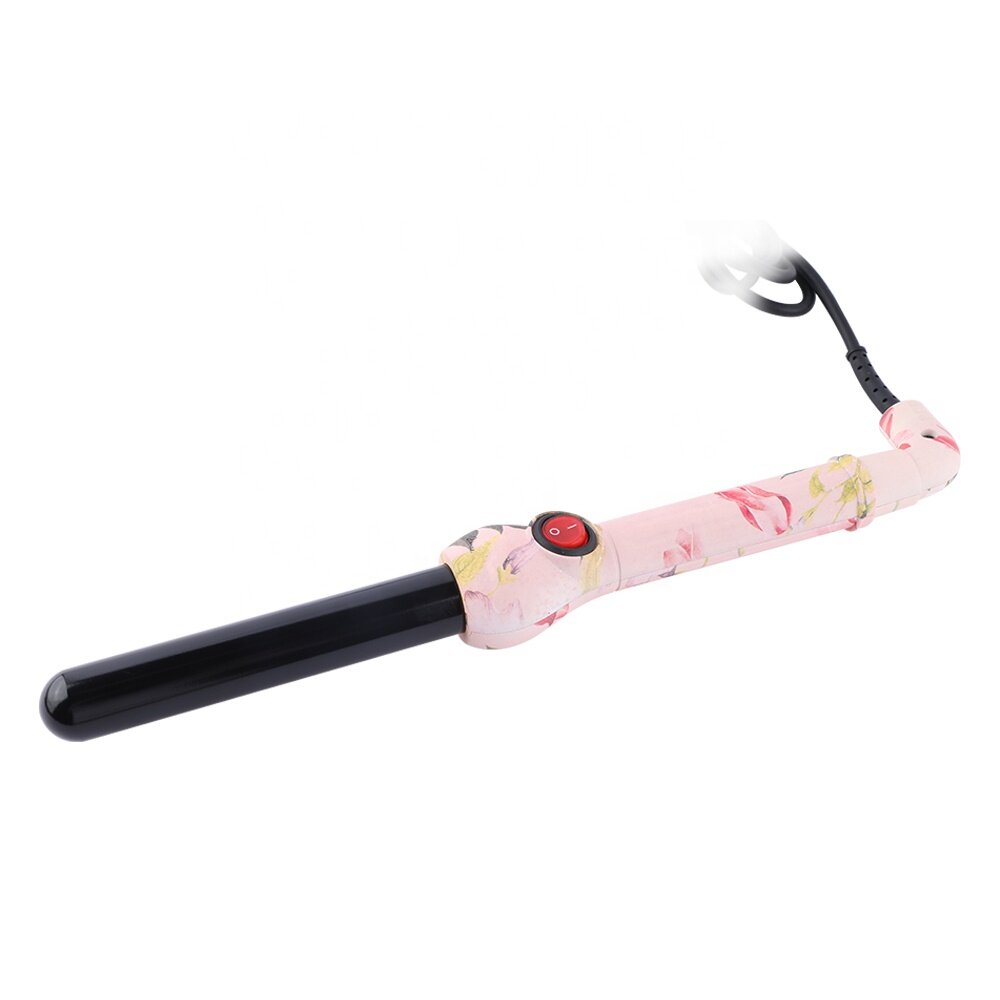 Popular private label custom logo classic electric fast heated rotating curling wand